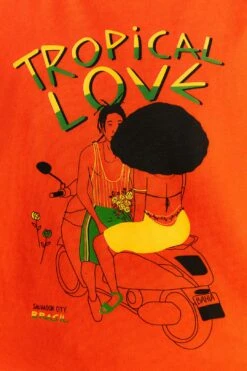 Farm Rio Orange Tropical Love Organic Cotton T-Shirt 8 Farm Rio Orange Tropical Love Organic Cotton T-Shirt -Farm Rio Shoop 310678 04