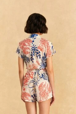 Farm Rio Off-White Mixed Lobster Shorts 9 Farm Rio Off-White Mixed Lobster Shorts -Farm Rio Shoop 311279 04