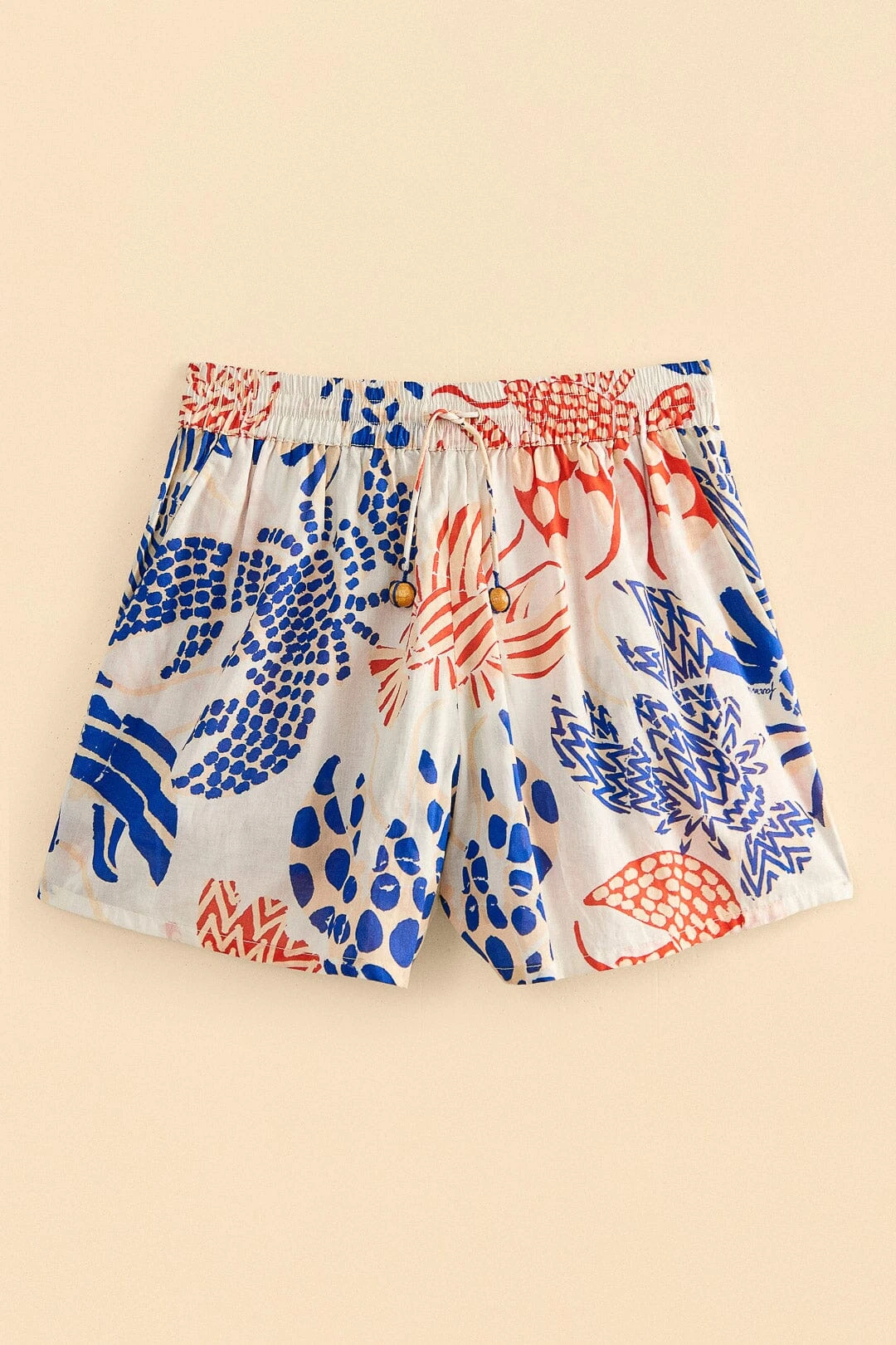 Farm Rio Off-White Mixed Lobster Shorts 6 Farm Rio Off-White Mixed Lobster Shorts - Image 6