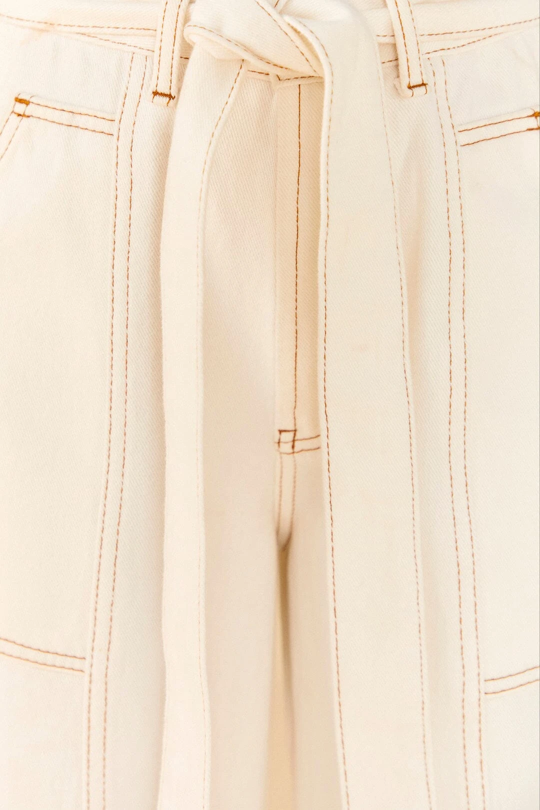 Farm Rio Off White Twill Pants 4 Farm Rio Off White Twill Pants - Image 4