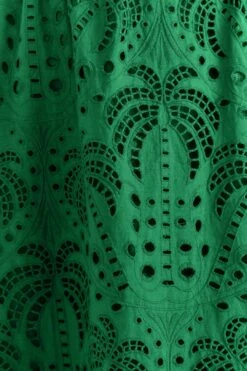 Farm Rio Green Coconut Tree Richelieu Midi Dress -Farm Rio Shoop 311340 05