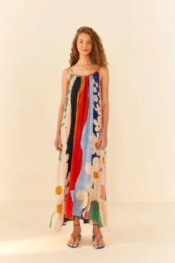 Farm Rio Super Fun Daisy Maxi Dress -Farm Rio Shoop 311363 03