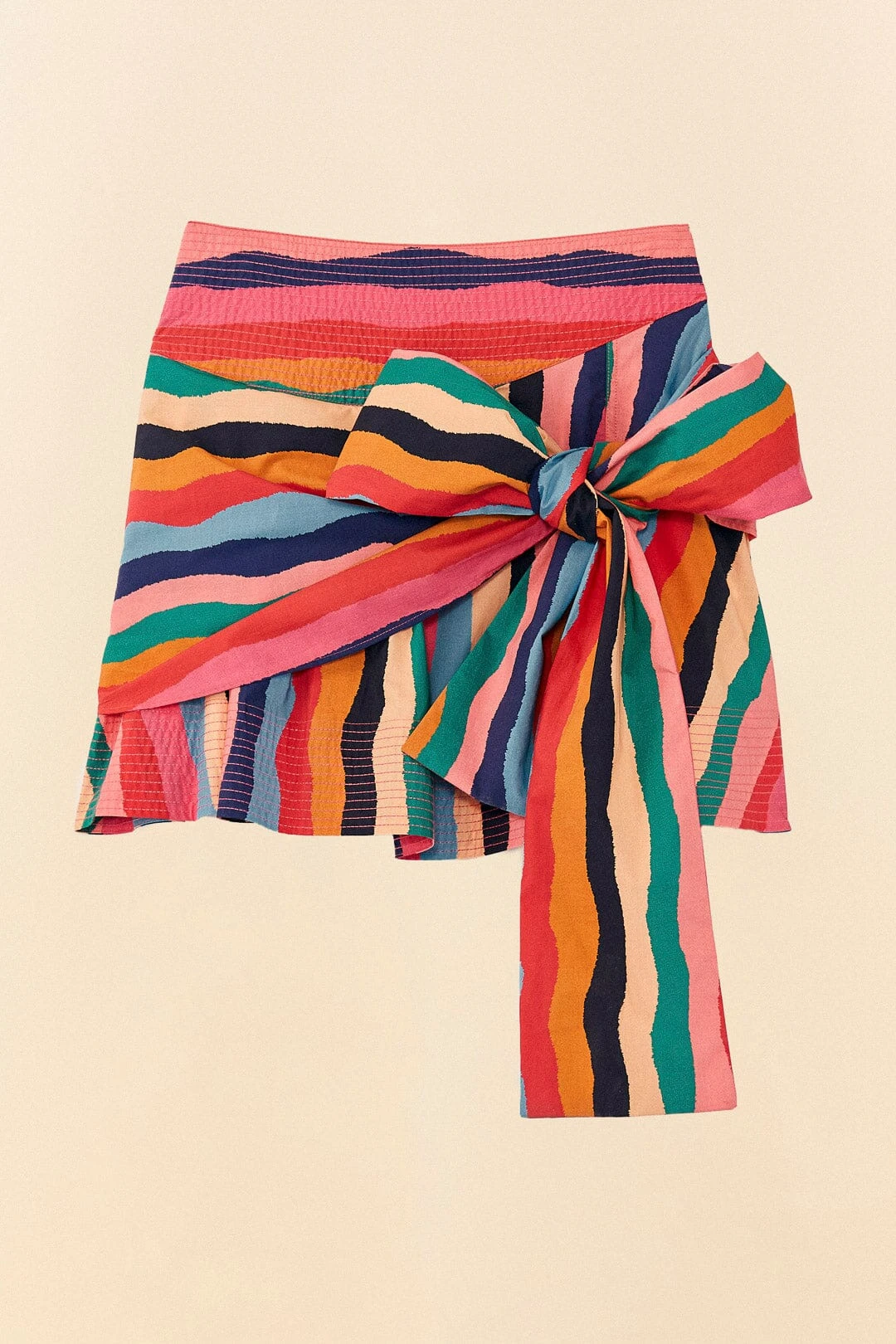 Farm Rio Super Fun Stripes Organic Cotton Mini Skirt 6 Farm Rio Super Fun Stripes Organic Cotton Mini Skirt - Image 6