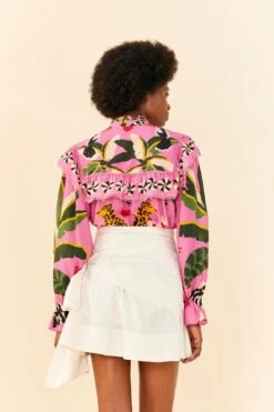 Farm Rio White Knot Organic Cotton Mini Skirt -Farm Rio Shoop 311365 03