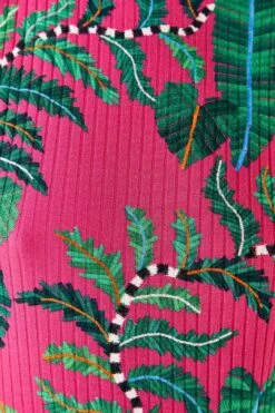 Farm Rio Pink Leaves Oganic Cotton Bodysuit -Farm Rio Shoop 311367 04