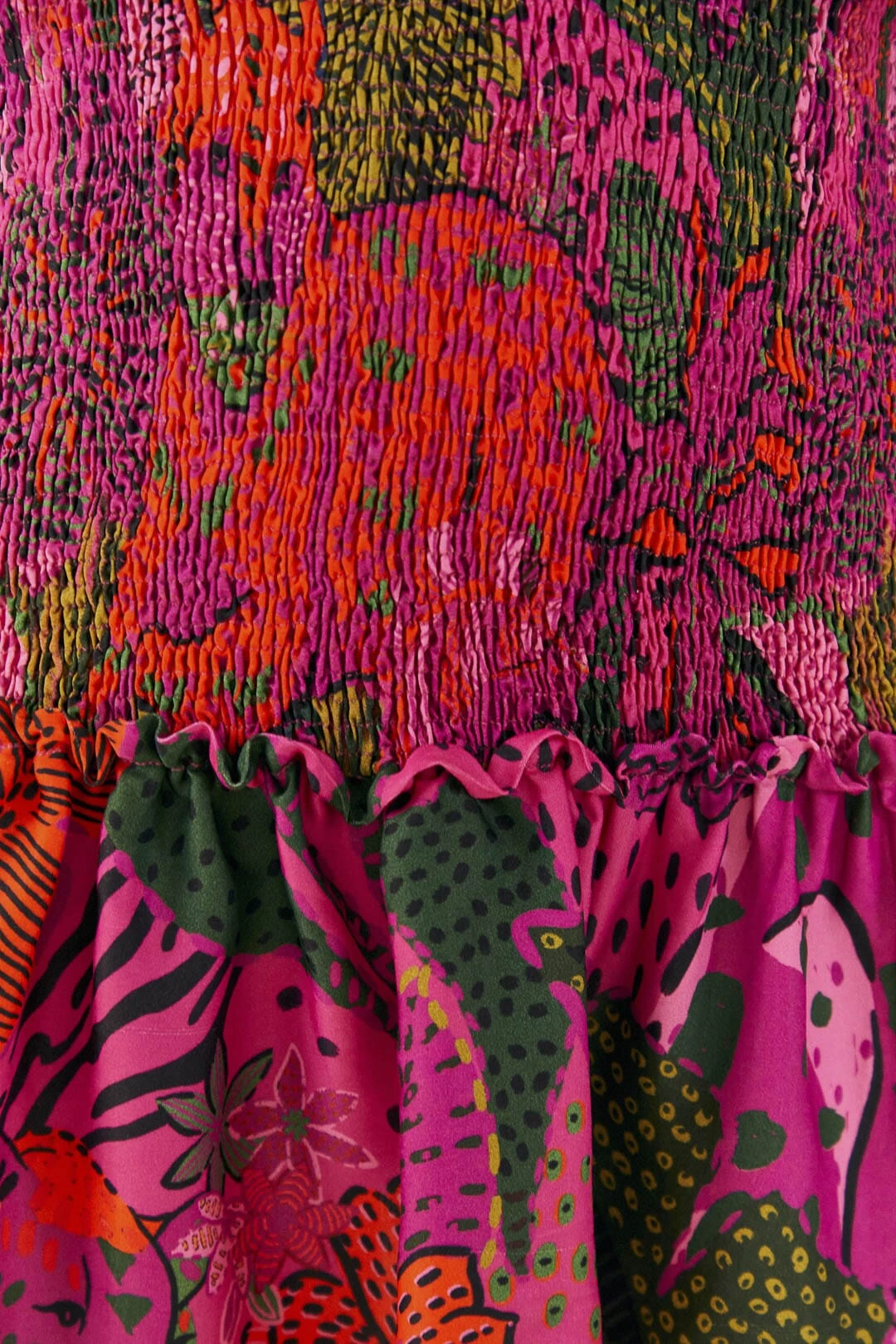 Farm Rio Pink Cool Leopards Lenzing™ Ecovero™ Viscose Mini Dress 4 Farm Rio Pink Cool Leopards Lenzing™ Ecovero™ Viscose Mini Dress - Image 4