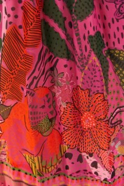 Farm Rio Pink Cool Leopards Maxi Dress 10 Farm Rio Pink Cool Leopards Maxi Dress -Farm Rio Shoop 311370 05