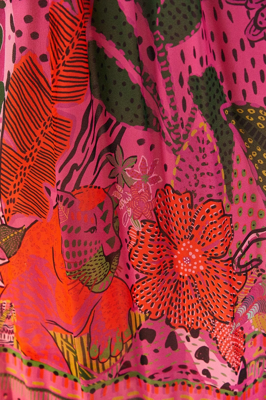 Farm Rio Pink Cool Leopards Maxi Dress 5 Farm Rio Pink Cool Leopards Maxi Dress - Image 5