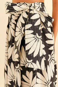 Farm Rio Black Copacabana Bow Midi Skirt -Farm Rio Shoop 311375 04