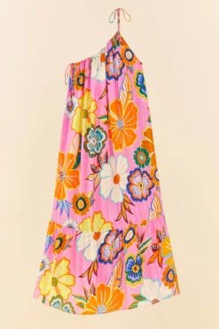 Farm Rio Pink Full Garden Maxi Dress 8 Farm Rio Pink Full Garden Maxi Dress -Farm Rio Shoop 311377 05