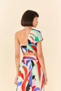 Farm Rio Colorful Monstera Organic Cotton Crop Top 7 Farm Rio Colorful Monstera Organic Cotton Crop Top -Farm Rio Shoop 311378 03