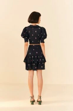 Farm Rio Zodiac Cross Stitch Crop Top 7 Farm Rio Zodiac Cross Stitch Crop Top -Farm Rio Shoop 311429 04