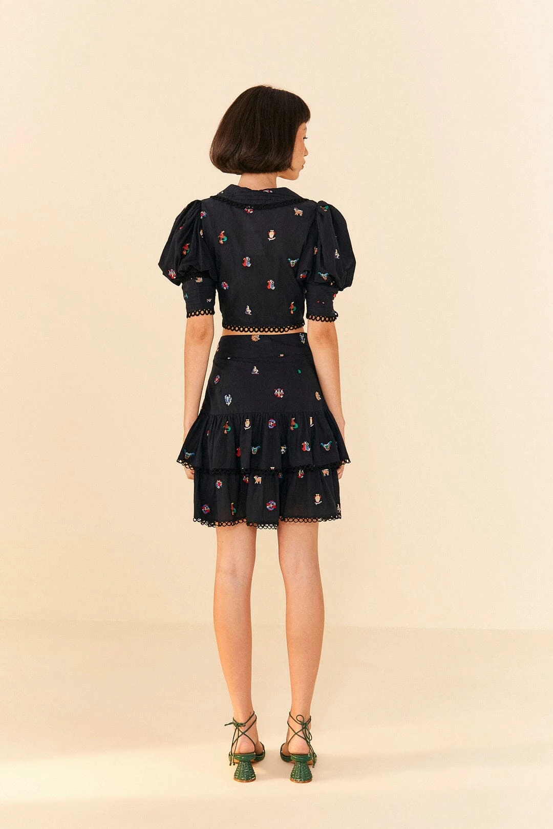 Farm Rio Zodiac Cross Stitch Crop Top 3 Farm Rio Zodiac Cross Stitch Crop Top - Image 3