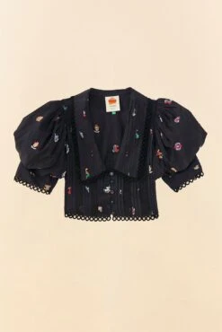 Farm Rio Zodiac Cross Stitch Crop Top 9 Farm Rio Zodiac Cross Stitch Crop Top -Farm Rio Shoop 311429 06 1