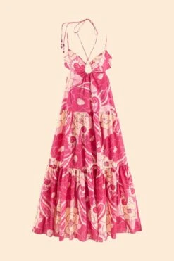 Pink Tropical Groove Maxi Dress -Farm Rio Shoop 311532 06