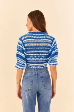 Farm Rio Multi Stitches Crochet Collar Blouse -Farm Rio Shoop 311558 04