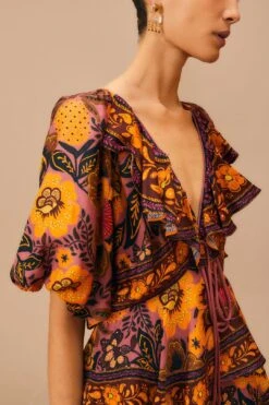 Farm Rio Blush Garden Bloom Maxi Dress -Farm Rio Shoop 312002 03