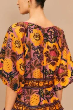 Farm Rio Blush Garden Bloom Maxi Dress -Farm Rio Shoop 312002 05