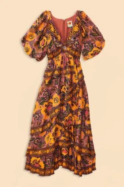 Farm Rio Blush Garden Bloom Maxi Dress -Farm Rio Shoop 312002 07