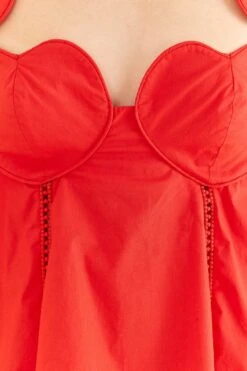 Farm Rio Red Heart Shaped Neckline Blouse -Farm Rio Shoop 312025 05