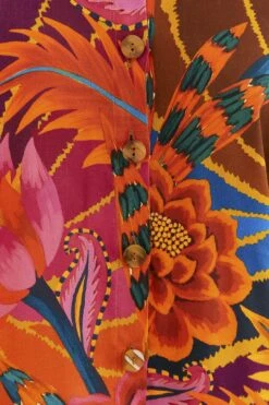 Farm Rio Vintage Wave Multicolor Long Sleeve Shirt -Farm Rio Shoop 312273 05