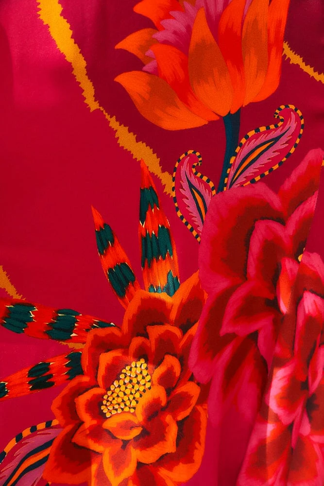 Farm Rio Vintage Wave Circle Cut-Out Midi Dress 6 Farm Rio Vintage Wave Circle Cut-Out Midi Dress - Image 6