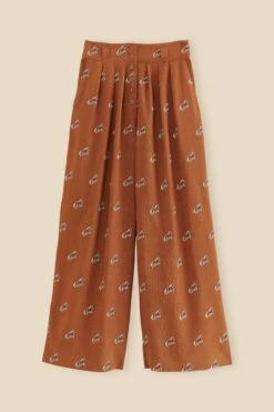 Farm Rio Caramel Embroidered Horses Pants -Farm Rio Shoop 312388 06
