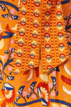 Farm Rio Yellow Palms Party Midi Dress -Farm Rio Shoop 312461 07