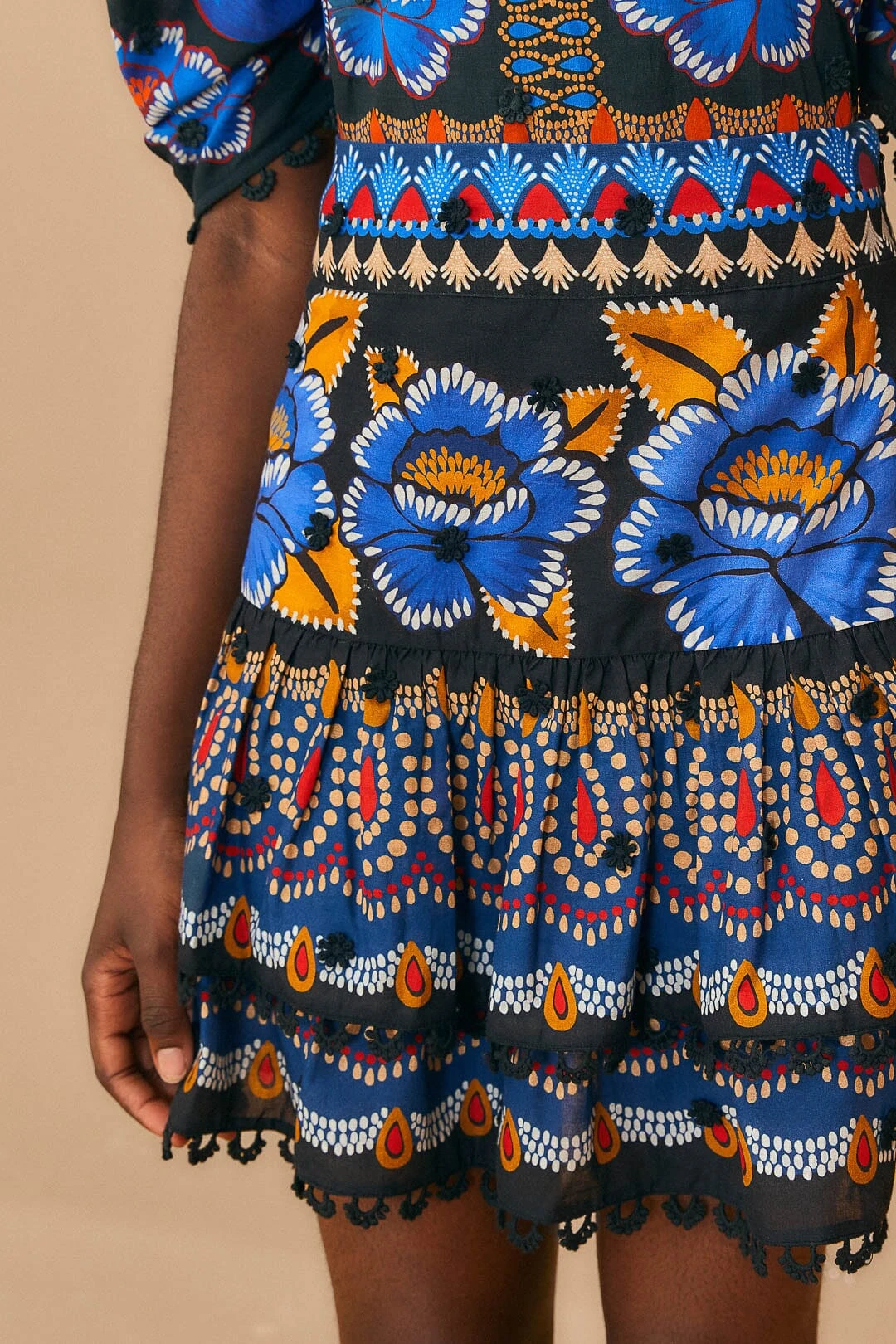 Farm Rio Black Ainika Sparkle Mini Skirt 3 Farm Rio Black Ainika Sparkle Mini Skirt - Image 3