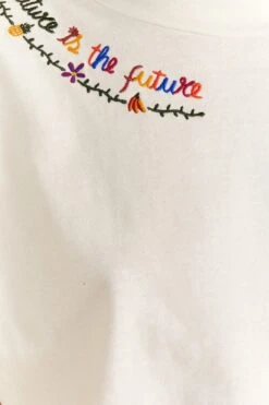 Farm Rio Nature Is The Future Embroidered Organic Cotton T-Shirt 10 Farm Rio Nature Is The Future Embroidered Organic Cotton T-Shirt -Farm Rio Shoop 313563 05