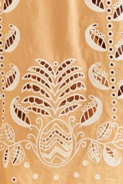 Farm Rio Sand Richelieu Sleeveless Midi Dress -Farm Rio Shoop 313594 05