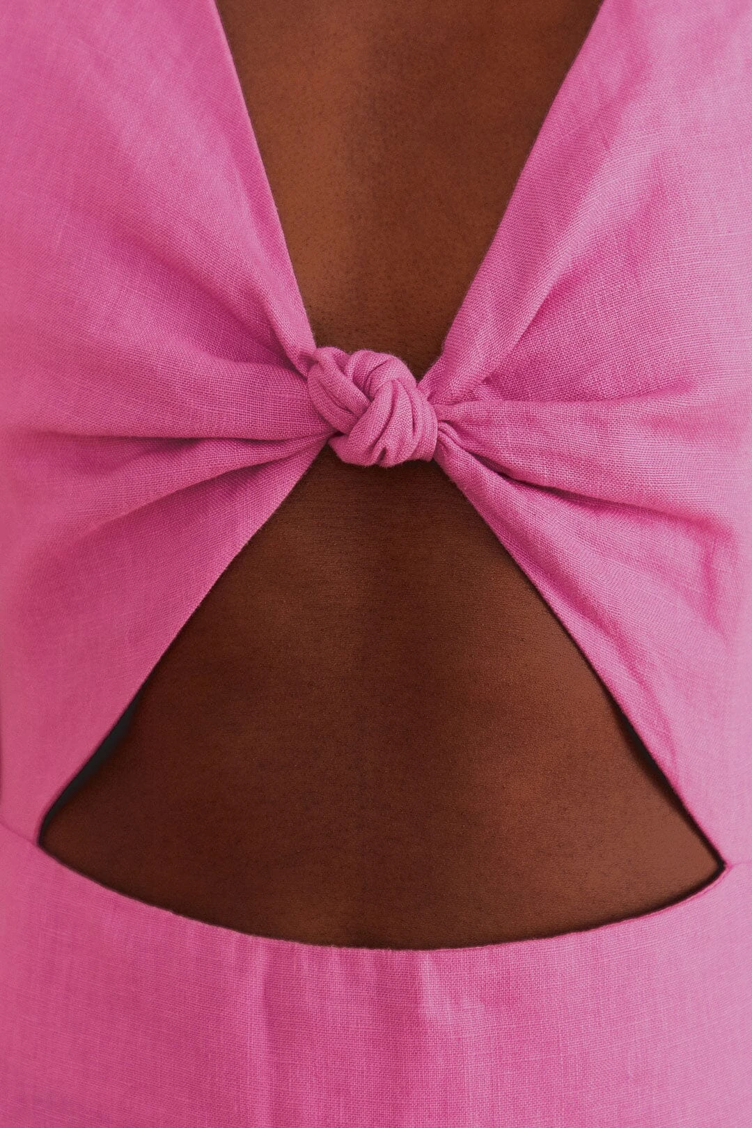 Farm Rio Pink Cut Out Short Sleeve Midi Dress 5 Farm Rio Pink Cut Out Short Sleeve Midi Dress - Image 5