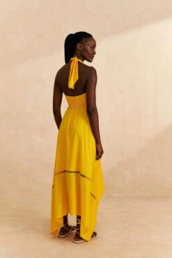 Farm Rio Yellow Sleeveless Maxi Dress -Farm Rio Shoop 313606 04