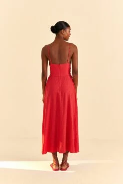 Farm Rio Red Sleeveless Midi Dress 9 Farm Rio Red Sleeveless Midi Dress -Farm Rio Shoop 313607 04
