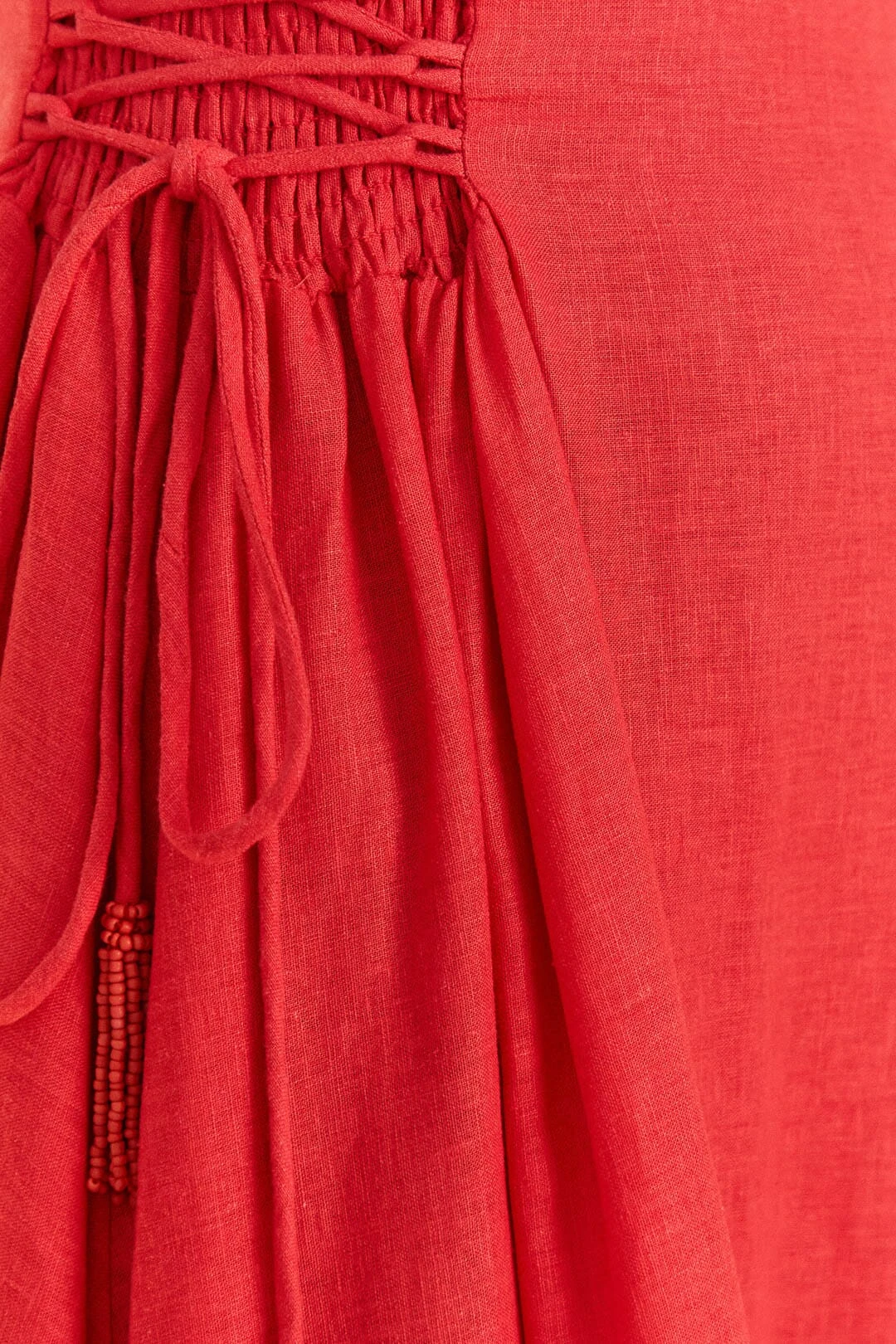 Farm Rio Red Sleeveless Midi Dress 5 Farm Rio Red Sleeveless Midi Dress - Image 5