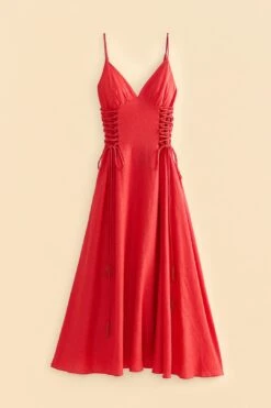 Farm Rio Red Sleeveless Midi Dress 11 Farm Rio Red Sleeveless Midi Dress -Farm Rio Shoop 313607 06 Copia