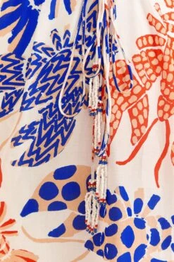 Farm Rio Off-White Mixed Lobsters Midi Dress 11 Farm Rio Off-White Mixed Lobsters Midi Dress -Farm Rio Shoop 313608 05