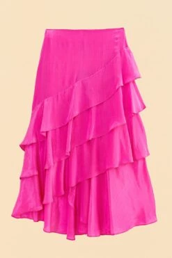 Farm Rio Dark Pink Marocaine Ruffle Skirt -Farm Rio Shoop 313615 06