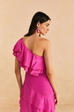 Farm Rio Dark Pink Marocaine Ruffle Top -Farm Rio Shoop 313616 04