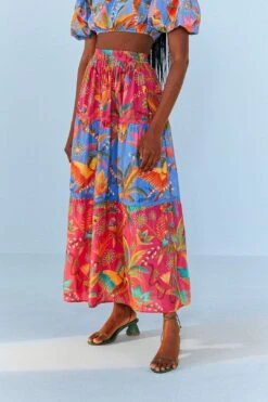 Farm Rio Macaw Party Mix Maxi Skirt 8 Farm Rio Macaw Party Mix Maxi Skirt -Farm Rio Shoop 313623 03