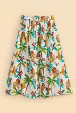Farm Rio Tropical Paradise Midi Skirt -Farm Rio Shoop 313626 06