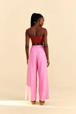 Farm Rio Pink Tailored Pants -Farm Rio Shoop 313627 04