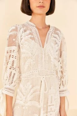 Farm Rio Off-White Morada Boa Guipure Dress 7 Farm Rio Off-White Morada Boa Guipure Dress -Farm Rio Shoop 313631 03