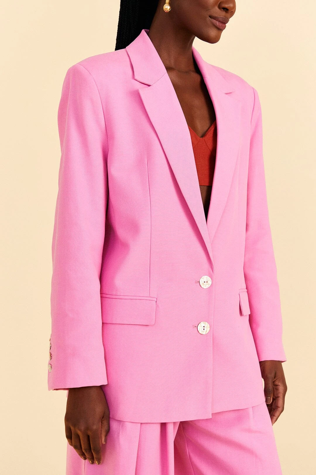 Farm Rio Pink Blazer 3 Farm Rio Pink Blazer - Image 3