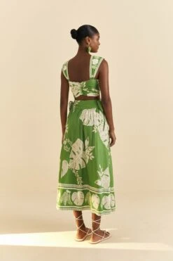 Farm Rio Green Lace Monsteras Crop Top 7 Farm Rio Green Lace Monsteras Crop Top -Farm Rio Shoop 313644 03