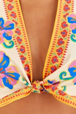 Farm Rio Off-White Vivid Garden Top 9 Farm Rio Off-White Vivid Garden Top -Farm Rio Shoop 313675 05