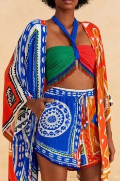 Farm Rio Off-White Pitta Colors Shorts -Farm Rio Shoop 313676 03