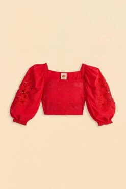 Farm Rio Red Lace Blouse 11 Farm Rio Red Lace Blouse -Farm Rio Shoop 313682 06