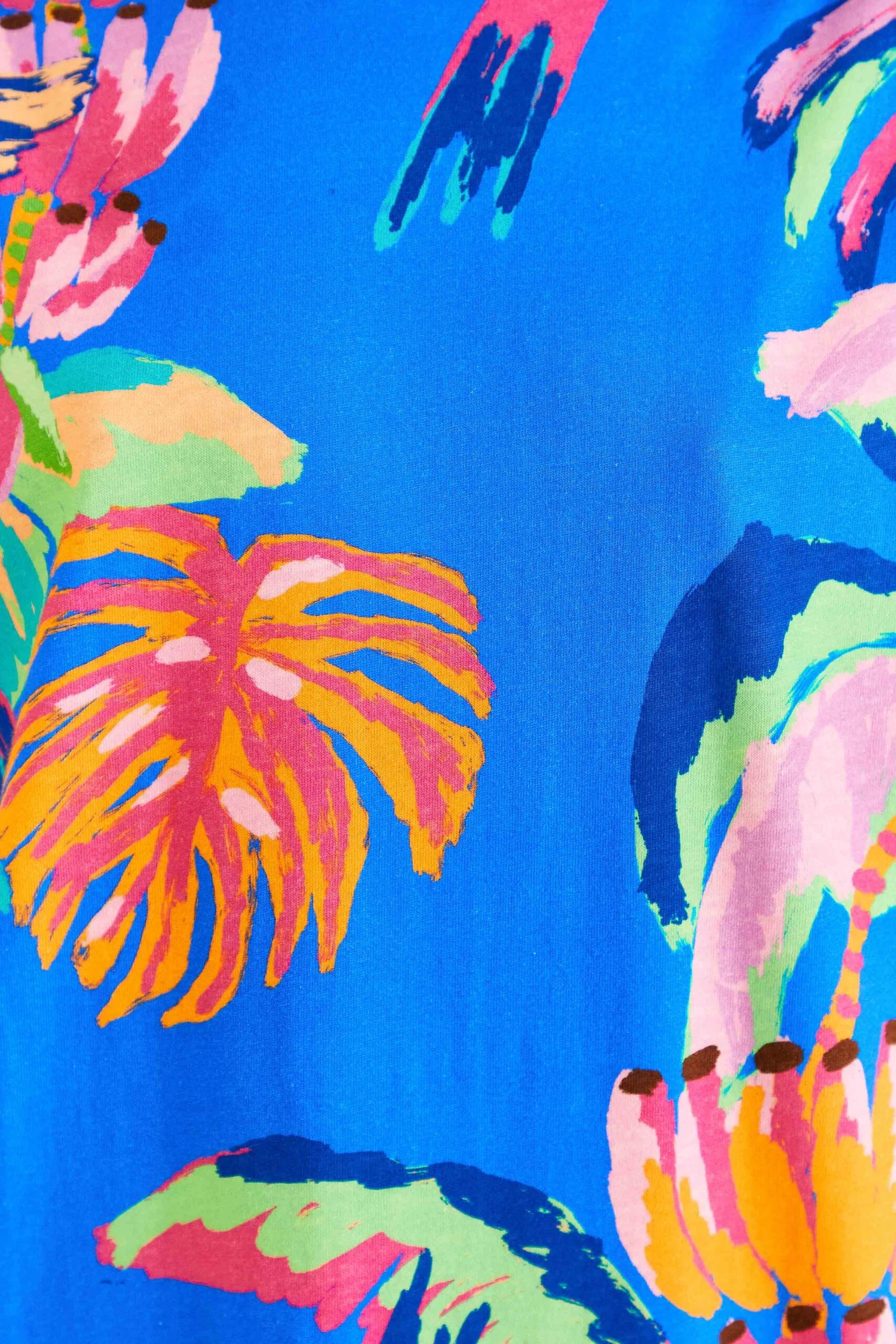 Farm Rio Blue Painted Jungle T-Shirt Dress 5 Farm Rio Blue Painted Jungle T-Shirt Dress - Image 5