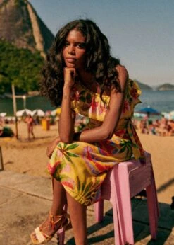 Farm Rio Summer Forest Yellow Parioca Blouse -Farm Rio Shoop 313790 03